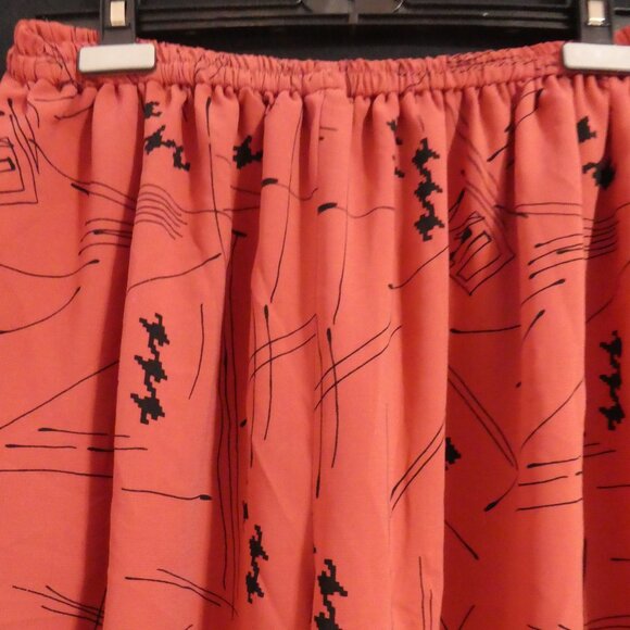 Handmade Loose Fit Abstract Print Lounge / Pajama Pants | 14 inch waist measured - Picture 4 of 16